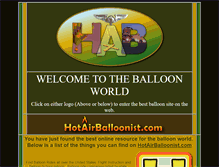 Tablet Screenshot of hotairballoonist.com